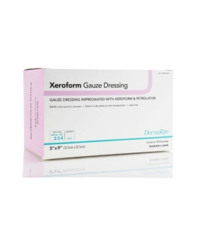 Dermarite Impregnated Dressing5 x 9" Gauze Xeroform / Petrolatum Sterile