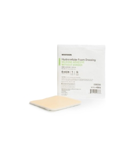 McKesson Silicone Foam Dressing 6 X 6 Inch Square Silicone Gel Adhesive without Border Sterile