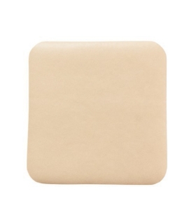 McKesson Thin Silicone Foam Dressing Lite 4 x 4" Square Silicone Gel Adhesive without Border Sterile