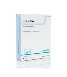 Dermarite Hydrogel Sheet AquaDerm™ 4 x 4" Square Sterile