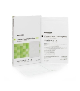 McKesson Wound Contact Layer Dressing Silicone 4 x 7.2"