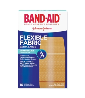 Johnson & Johnson Flexible Fabric Extra Large Adhesive Bandages