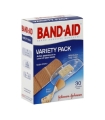 Johnson & Johnson Adhesive Strip Band-Aid® Fabric / Plastic Assorted Sizes Clear / Tan Sterile
