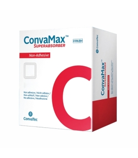 Convatec Silicone Foam Dressing ConvaMax™ Superabsorber 4 X 4 Inch Square Silicone Adhesive with Border Sterile