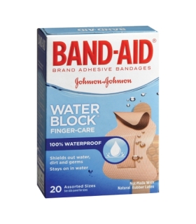 Johnson & Johnson Adhesive Strip Band-Aid® 1/4 x 2.9" / 1/4 x 2.1" Plastic Knuckle / Fingertip Tan Sterile