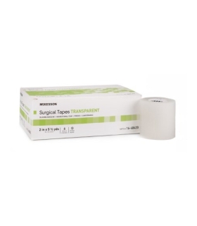 McKesson Medical Tape Silicone 2" x 5-1/2 Yard Transparent NonSterile
