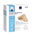 Abena Silicone Foam Dressing 8 X 8" Square Adhesive with Border, Sterile, 5 EA/Carton