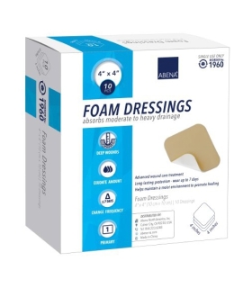 Abena Foam Dressing 4 X 4" Square Without Border