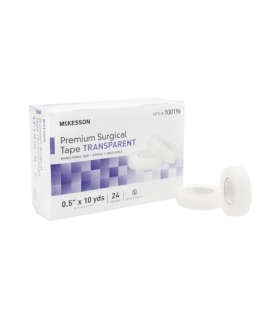 McKesson Surgical Tape Plastic 0.5" x 10 Yards NonSterile