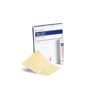 Systagenix Adhesive Dressing Tielle 7" x 7" Hydropolymer Square Tan Sterile