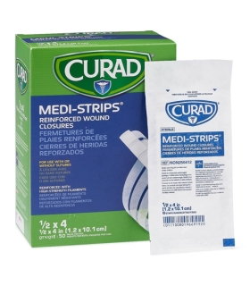Meta title-Medline CURAD Sterile Medi-Strip Wound Closure, 1/2" x 4",Medical Supply,MED NON250412Z,Wound Care,Wound Closure,Clos