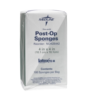 Medline Nonsterile Post-Op Top Sponge Gauze Pads