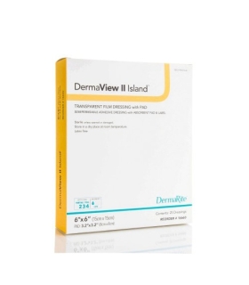 Meta title-Dermarite Transparent Film Dressing with Pad DermaView II™ Island Rectangle 3-1/2 X 4 Inch Frame Style Delivery With 