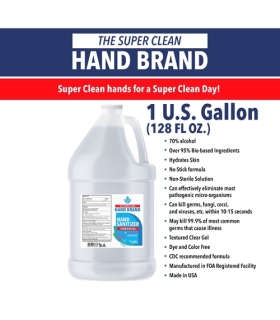 Meta title-The Super Clean Hand Brand Hand Sanitizer (70% Alcohol, Lavender Scent), 1 Gallon,Medical Supply,Mfg. Part # SMN20000