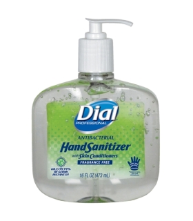Meta title-Dial Professional Antibacterial Gel Hand Sanitizer w/Moisturizers, 16 oz Pump, Fragrance-Free,Medical Supply,Mfg. Par