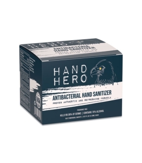 Meta title-Hand Hero Antibacterial Hand Sanitizer Sachet, 0.07 oz, 50/Box, 48 Boxes/Carton,Medical Supply,Mfg. Part # GN1H17011C