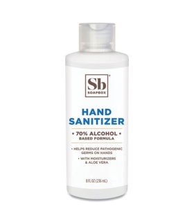 Meta title-Soapbox Gel Hand Sanitizer, 8 oz Bottle with Dispensing Cap, Unscented,Medical Supply,Mfg. Part # SBX77141EA,Hand San