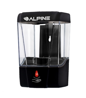 Meta title-Alpine Automatic Hands-Free Transparent Gel Hand Sanitizer/ Liquid Soap Dispenser, 700 mL, Black,Medical Supply,Mfg. 